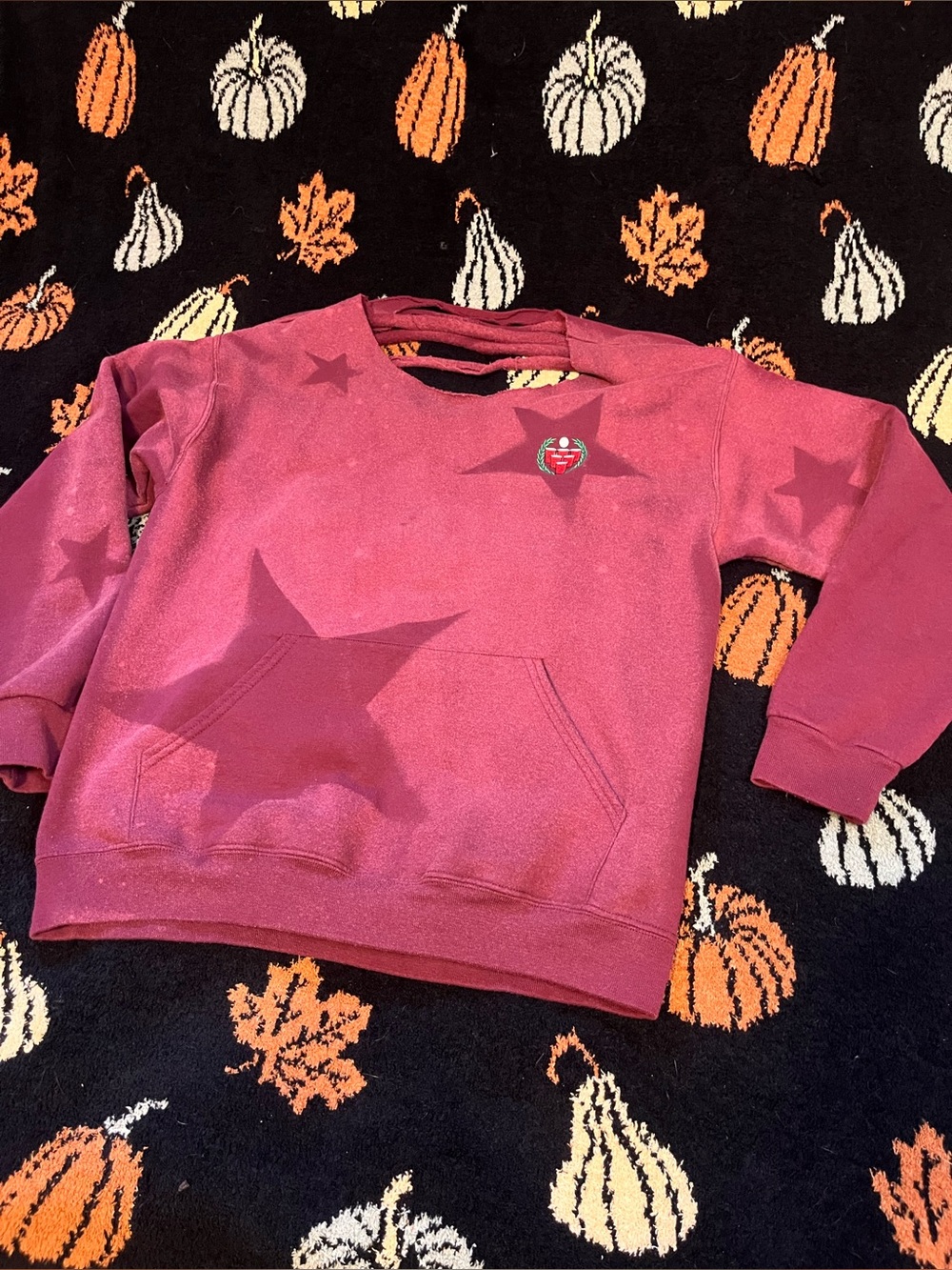 #35 Off-the-Shoulder Star Print Sweater available on live sept 7th 9am mst